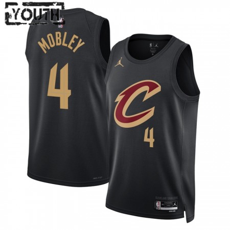 NBA Børn Trøje Cleveland Cavaliers Evan Mobley 4 2022-23 Jordan Statement Edition Sort Swingman NBA Børn Trøje Cleveland Cavaliers Evan Mobley 4 2022-23 Jordan Statement Edition Sort Swingman
